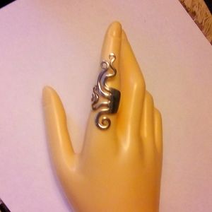 Silver fork ring 7.5